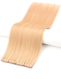 Extension Tape Invisible, cheveu naturel Châtain Clair irisé 8