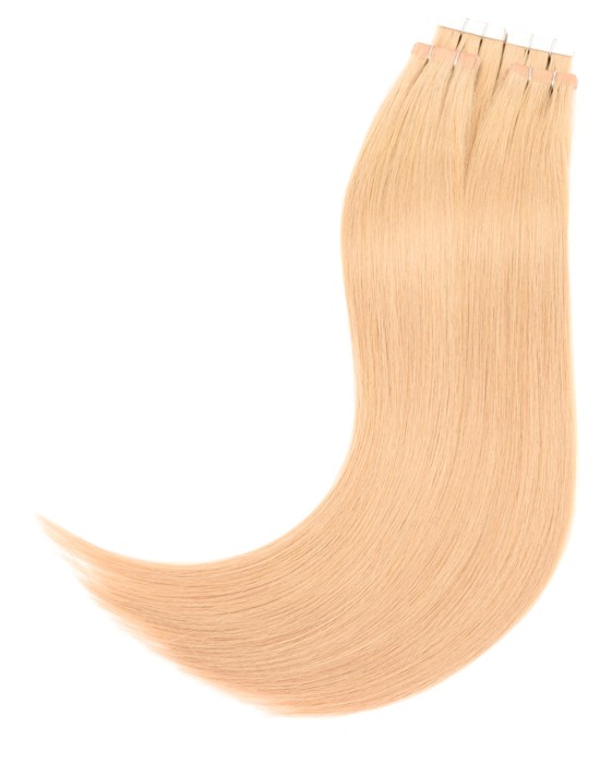 Extension Tape Invisible, cheveu naturel Châtain Clair irisé 8