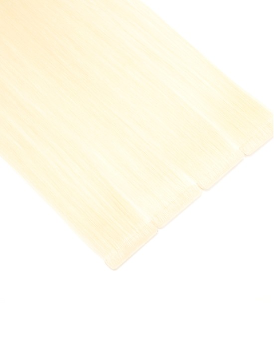 Extension Adhésive injectée, cheveu naturel Platine 613