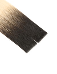 Invisible Tape Extension Ombre Schwarz Platin Intensiv- 45/50cm Invisible Tape Extension Ombre Schwarz Platin Intensiv- 45/50cm