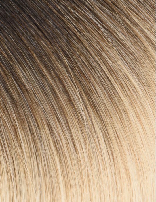 Invisible Tape Extension Ombre Schwarz Platin Intensiv- 45/50cm