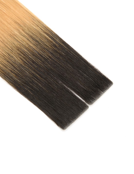 Invisible Tape Ombre-Haarverlängerung Ombré Absolutes Aschschwarz