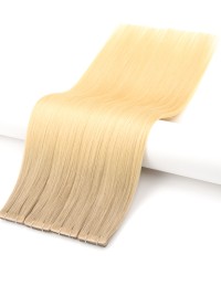 Invisible Ombre-Haarverlängerung mit injected Tape Hair - Asch Hellblond Invisible Ombre-Haarverlängerung mit injected Tape Hair - Asch Hellblond