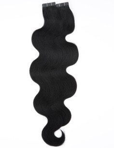 Extension cheveux noir – Extension Adhésive – Extens Hair 2