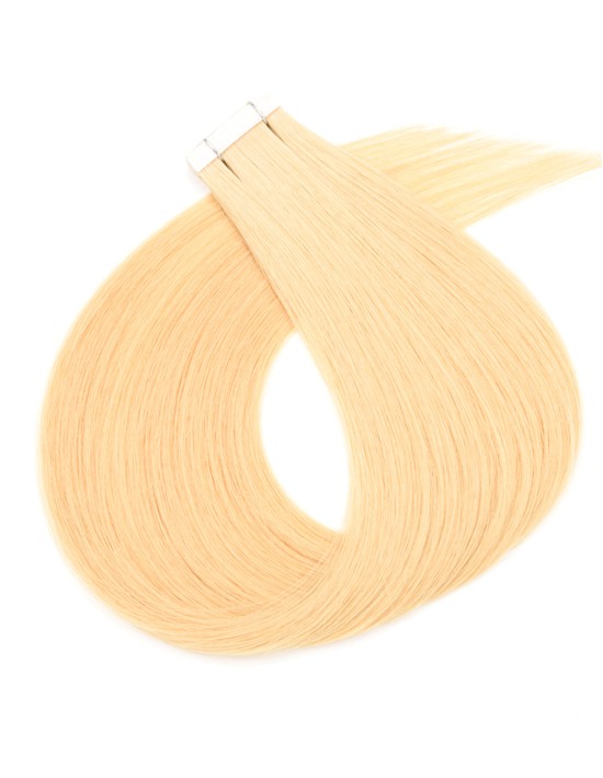 Günstig Tape Karamellblond - Echthaar Extensions zum Bestellen - Kostenloser Versand