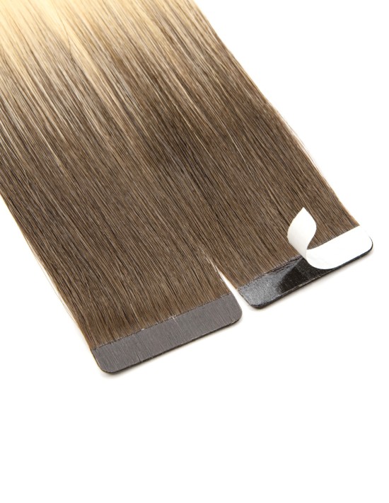 Dunkelbraune Ombré Hair Tape Extensions - Extens Hair