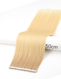 Dunkelbraune Tie & Dye Ombré Hair Tape Extensions ♡ Extens Hair