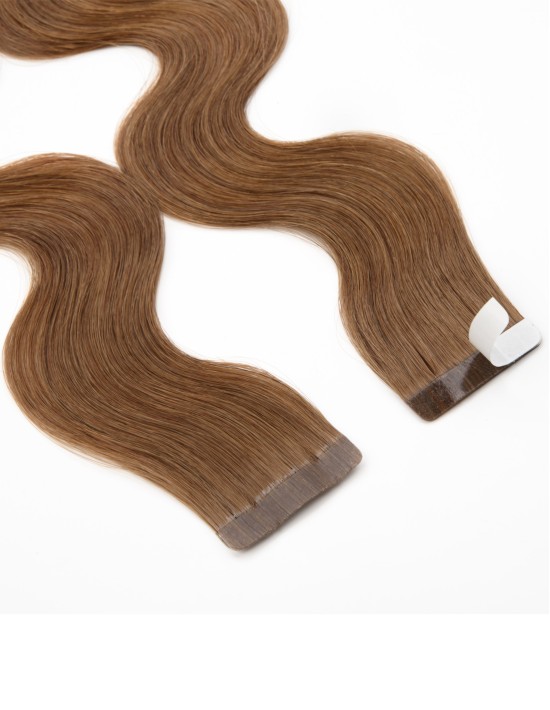 Extension Adhésive Ondulée Marron - Livraison Gratuite - EXTENS HAIR