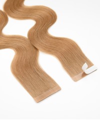 Extension Adhésive Ondulé – Cheveu Naturel Chatain Remy Hair - EXTENS HAIR