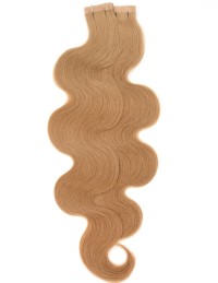 Extension Adhésive Ondulé – Cheveu Naturel Chatain Remy Hair - EXTENS HAIR