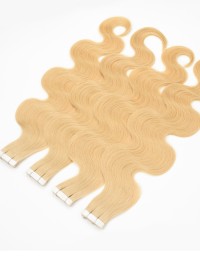 Günstig Tape Extensions - Echthaar Karamellblond 50 cm - Kostenloser Versand Günstig Tape Extensions - Echthaar Karamellblond 50 cm - Kostenloser Versand