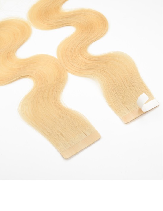 Extension Adhésive - Cheveu Ondulé Naturel Blond Caramel