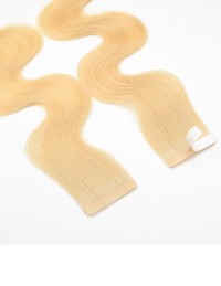 Extension Adhésive - Cheveu Ondulé Naturel Blond Caramel 100% Remy Hair, Extens Hair