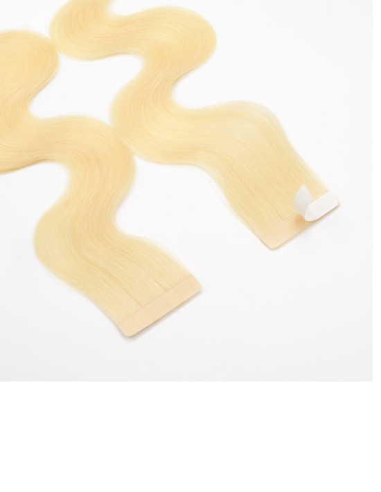 Welliges Extensions zum Kleben - Echthaar Extensions zum Bestellen