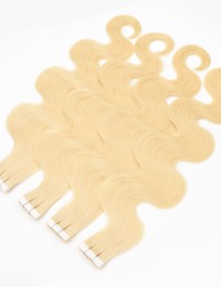 Extension en Bandes Adhésives Ondulées - Cheveux Naturels, Remy Hair