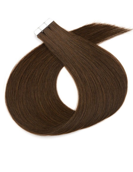 Dunkel Braun Echthaar - Haarverlängerungen 40cm – die Beste Haar