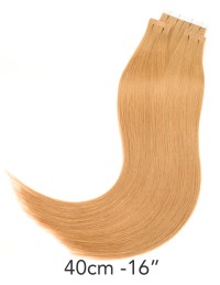 Kastanienbraun Haarverlängerungen - Echthaar 40cm – die Beste Haar