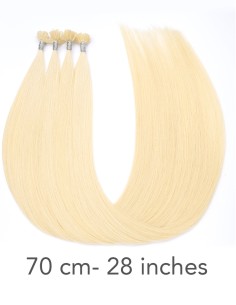 Cheveux Naturels Kératine - Extension à Chaud 70 cm