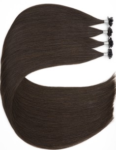 Schwarz Keratin Haarverlängerungen EchthaarSträhnen ♡ Exten's Hair