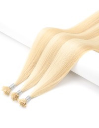 25 Extensions à Chaud méchée Blond Clair Cendré - Exten's Hair