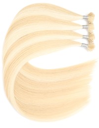 25 Extensions à Chaud méchée Blond Clair Cendré - Exten's Hair