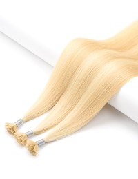 25 Karamel Aschblond Keratin Bonding Extensions
