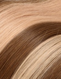 25 Extensions kératine méchées Châtain Clair Chocolat - Exten's Hair