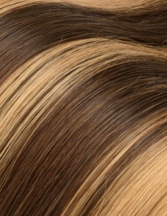 25 Mèches méchées Extension à Chaud Kératine Brun Acajou - ExtensHair 2