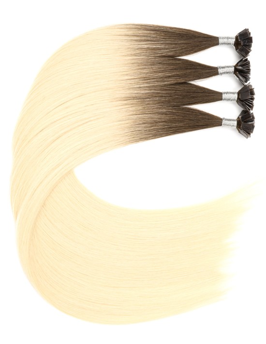 Ombré Haarverlängerung - Bonding Dunkelbraun Echthaar