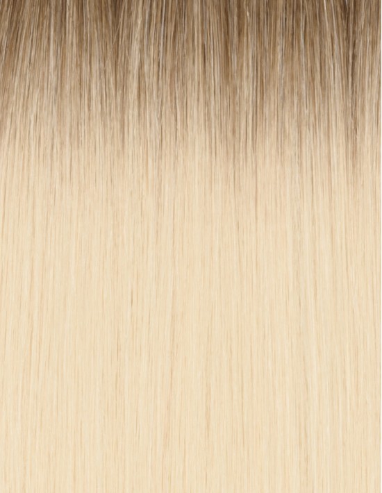 25 Extensions à Chaud Tie & Dye - Marron - Châtain 50 cm