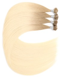 Tie and Dye Haarverlängerung Strähnen - Hot Bond Hellbraun Ombré Hair