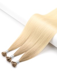 Tie and Dye Haarverlängerung Strähnen - Hot Bond Hellbraun Ombré Hair