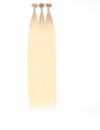 25 Haarverlängerungen Strähnen - Hot Bond Haselnussbraun Tie and Dye