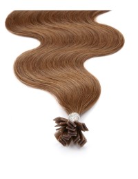 Extension à Chaud Ondulé - Cheveu naturel Remy Brun - Extens-Hair.com