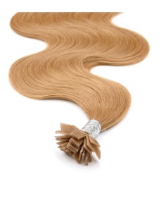 Extension kératine - Extension à Chaud ondulée Châtain - EXTENS HAIR