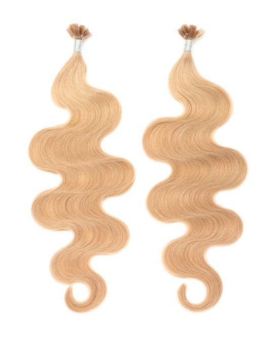 Pose d’ extension à chaud - Cheveux Noisette Ondulés - EXTENS HAIR