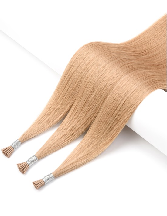 Microrings Loops Extension - Haselnussbraun Echthaar Strähnen