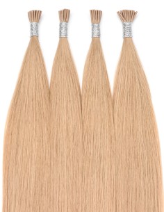 Microrings Echthaar Extension Ombré Haselnussbraun ♡ Exten's Hair 2