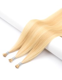 25 Extensions à froid méchée Blond Clair Cendré - Exten's Hair