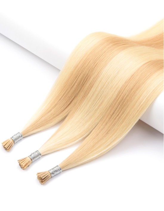 25 Extensions à froid méchée Blond Caramel Doré - Exten's Hair