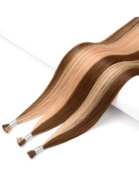 25 Microring Extensions in Helles Schokolade-Kastanienbraun