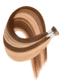 25 Microring Extensions in Helles Schokolade-Kastanienbraun