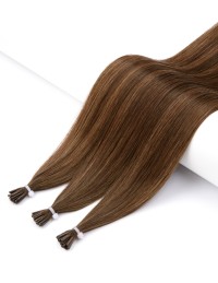 Mahagoni Schoki - Die Beste Haarverlängerung Microring - Extens Hair