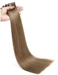 XXL Tape Haar 70cm, Ashbraun Echthaarverlängerung XXL Tape Haar 70cm, Ashbraun Echthaarverlängerung