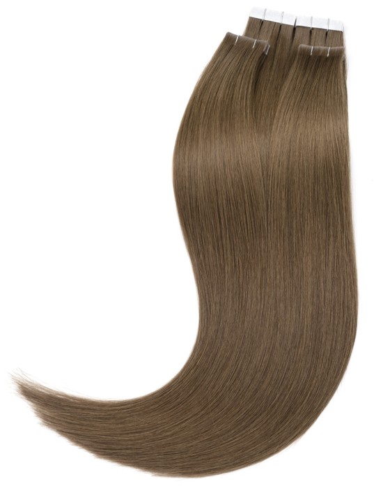 Extension adhésive 70cm brun clair cendré XXL