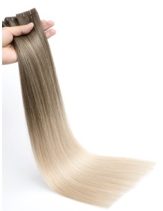 XXL Tape Haar 70cm, Ombré Hair Moccacino 2
