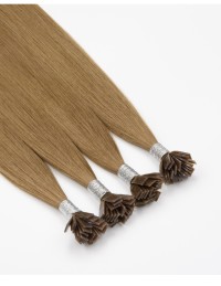 Keratin Bondings Ashbraun 8Bela - 70cm Echthaarverlängerung XXL