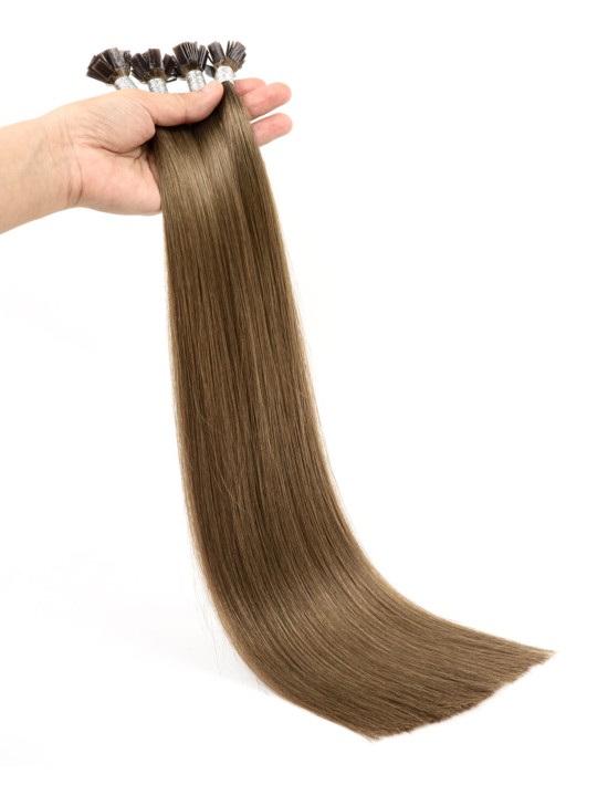 Günstig Haarverlängerung 70cm -  Bonding Hell Aschbraun XXL