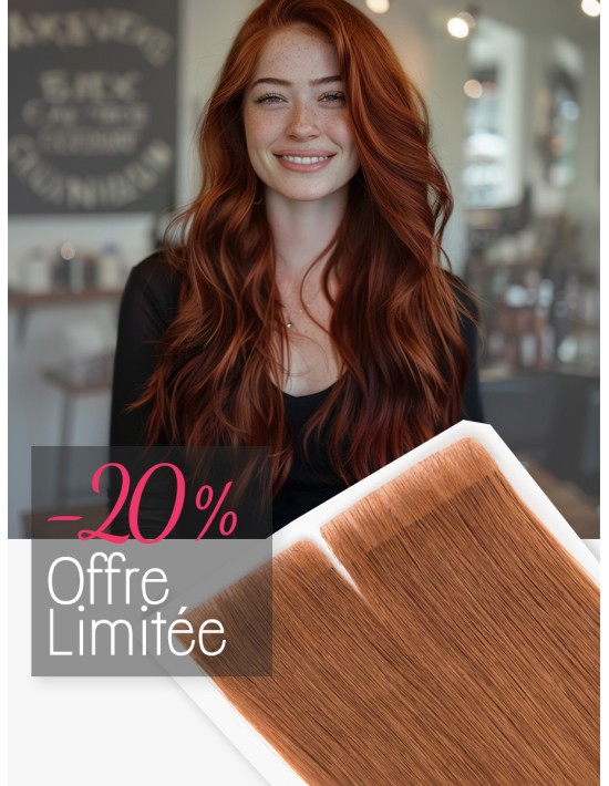 Extension adhésive invisible - Tape Hair injectée imitation cuir chevelu