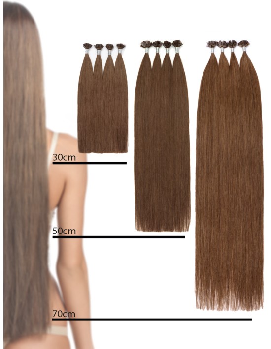 Unsichtbare Skin Weft Tape-ins 60 cm - Moccacino T1CC/80